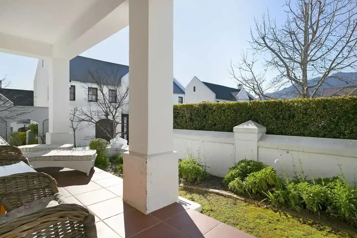 Lodge 33 exterior — 1-bedroom self-catering lodge at De Zalze Winelands Golf Estate, Stellenbosch