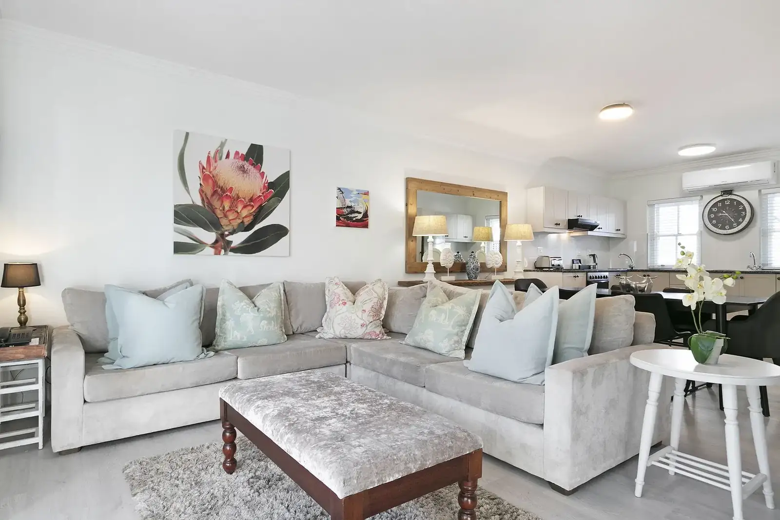 Comfort living area with comfortable seating and TV