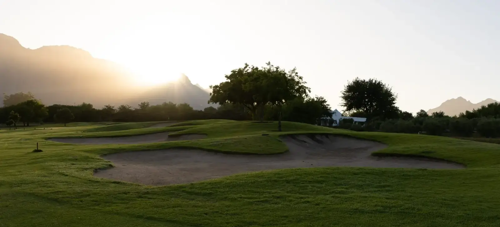 Strategic bunkers in morning light