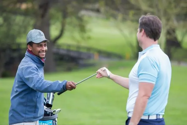 Caddy service on course