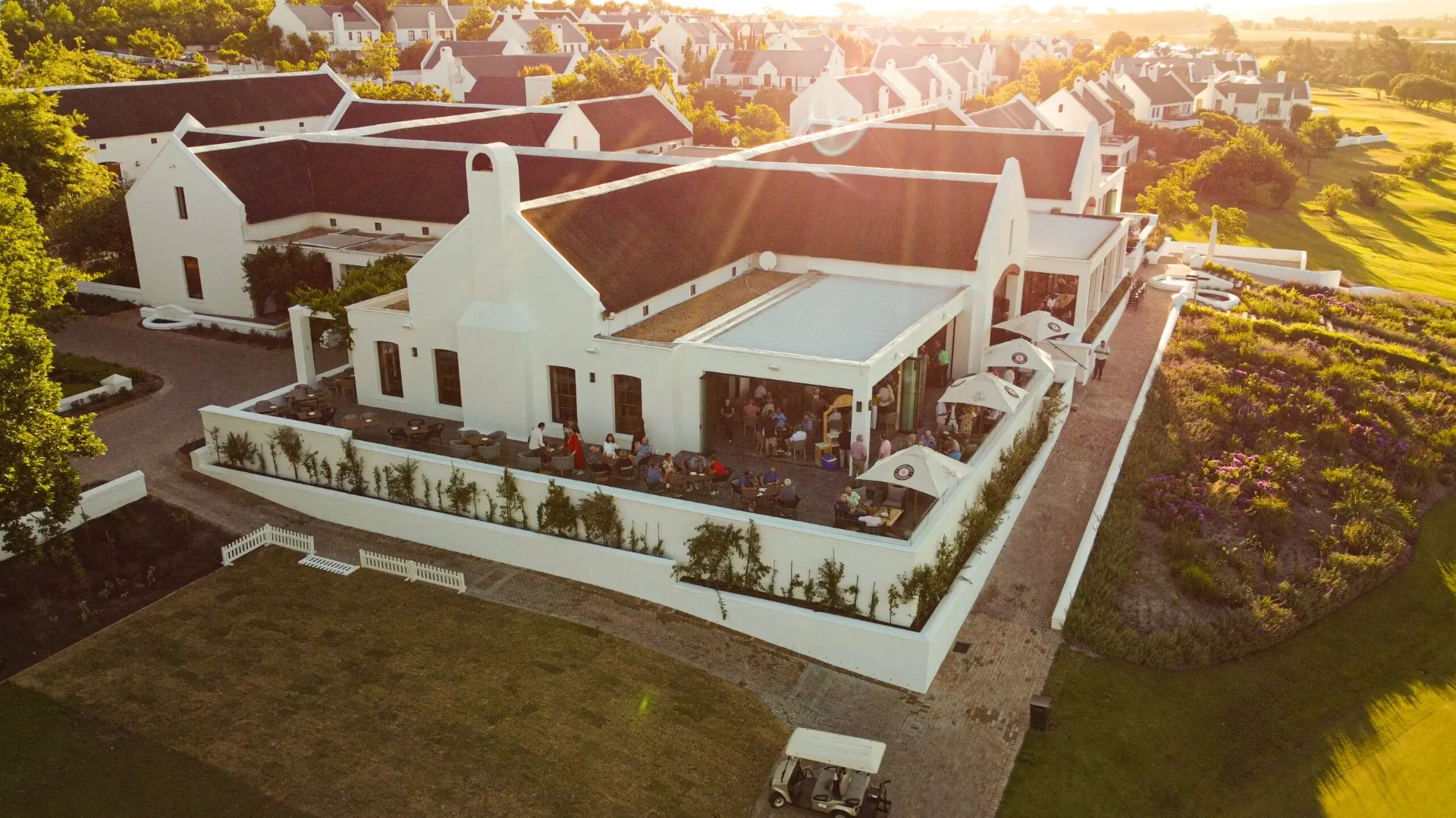 De Zalze clubhouse aerial view