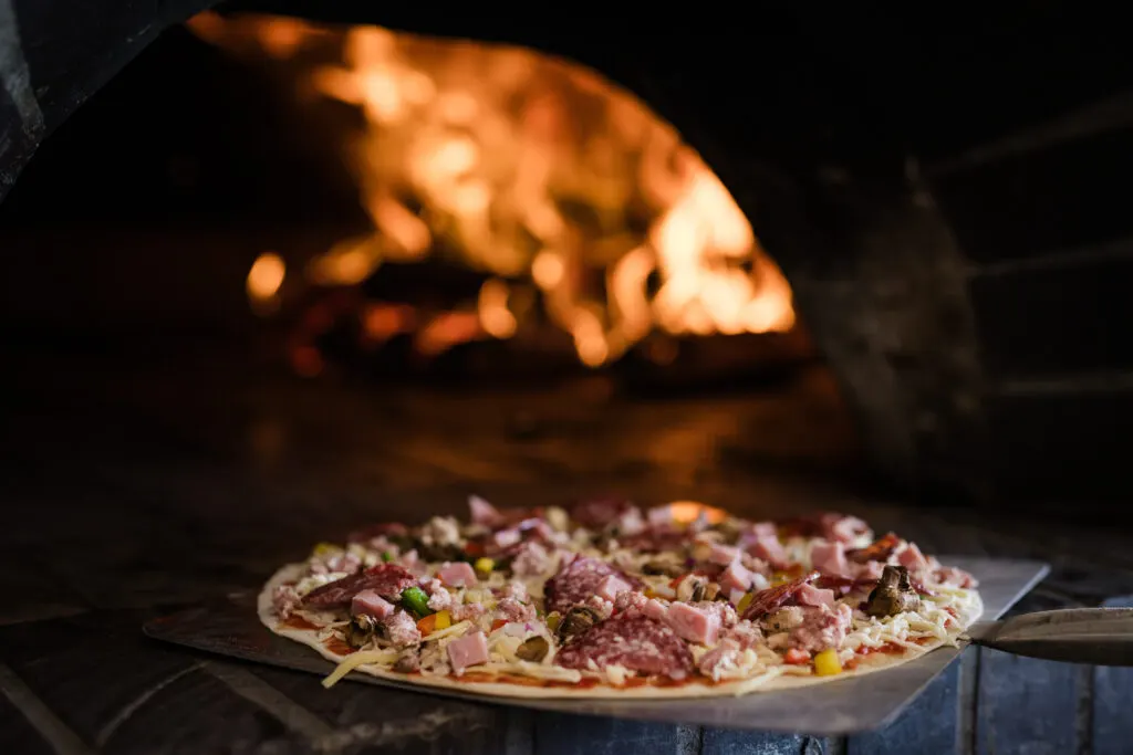Wood-fired pizza oven