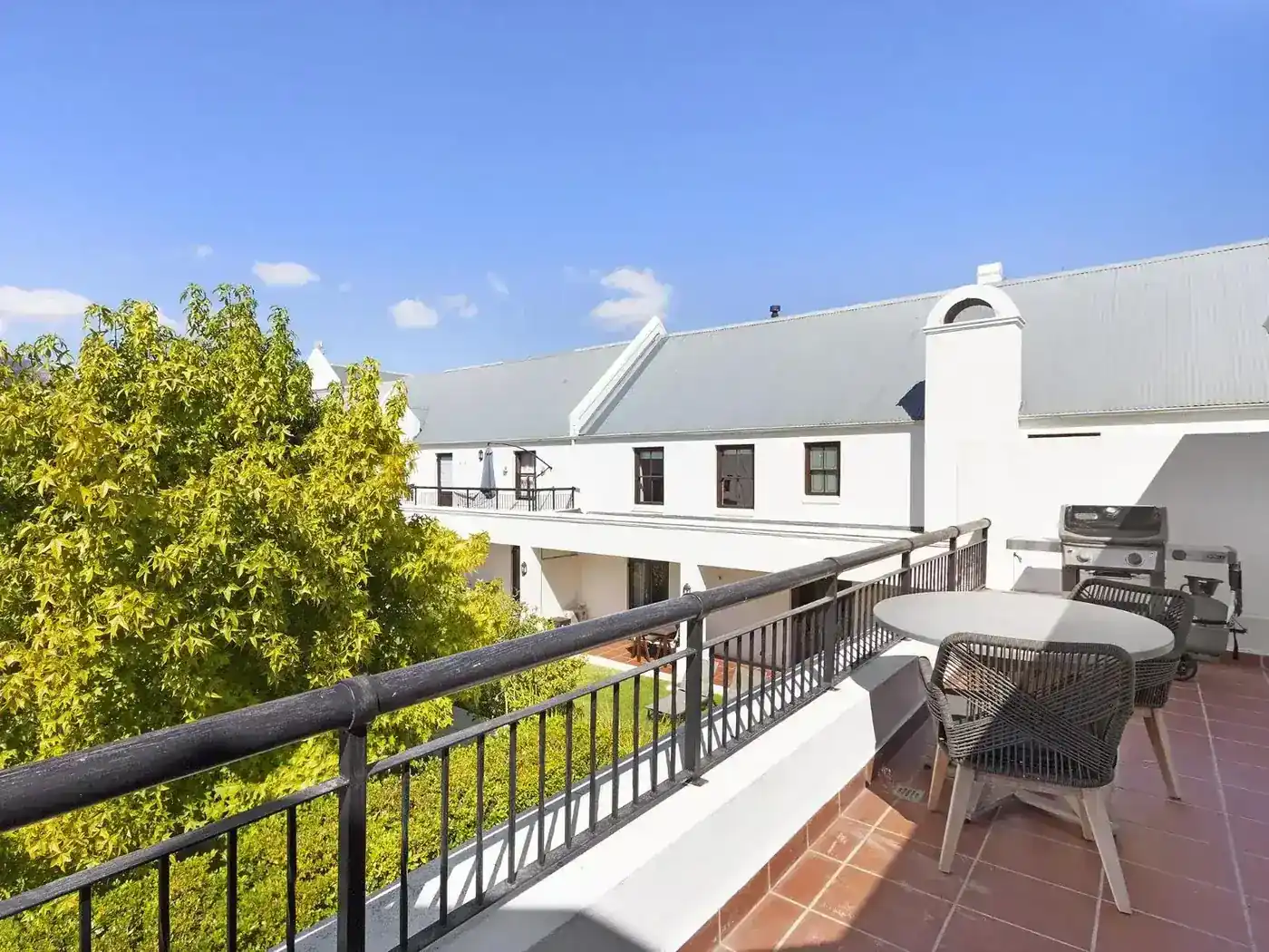 Lodge 36 open-plan lounge with garden views